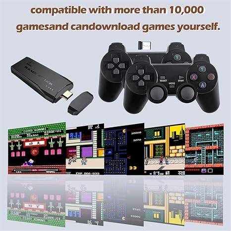 wireless retro video game console bundle
