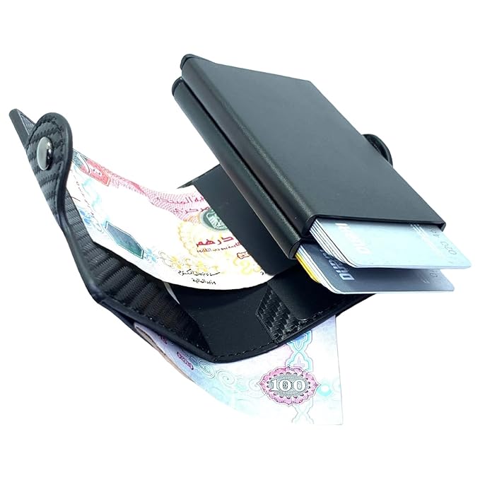 carbon fiber-style RFID-blocking wallet