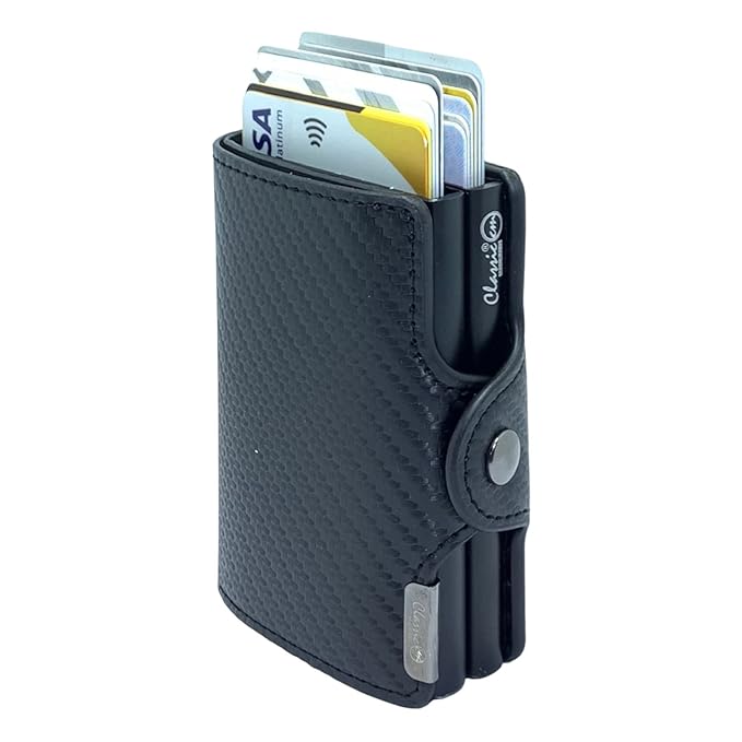 carbon fiber-style RFID-blocking wallet
