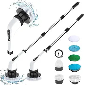 cordless electric spin scrubber