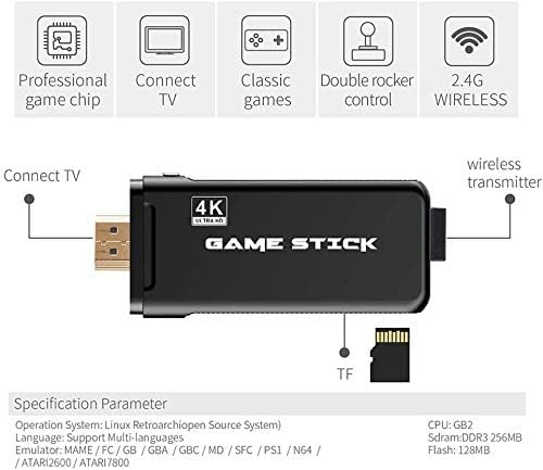 wireless retro video game console bundle