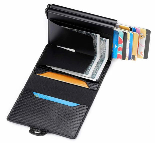 carbon fiber-style RFID-blocking wallet