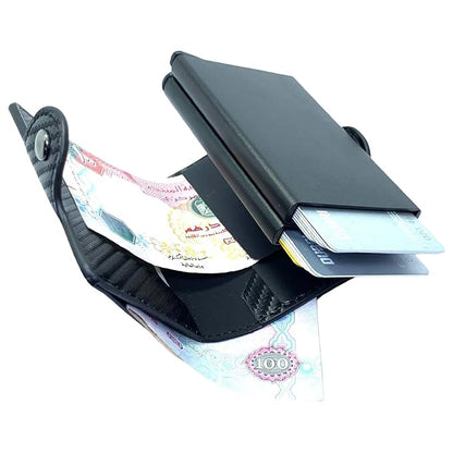 carbon fiber-style RFID-blocking wallet
