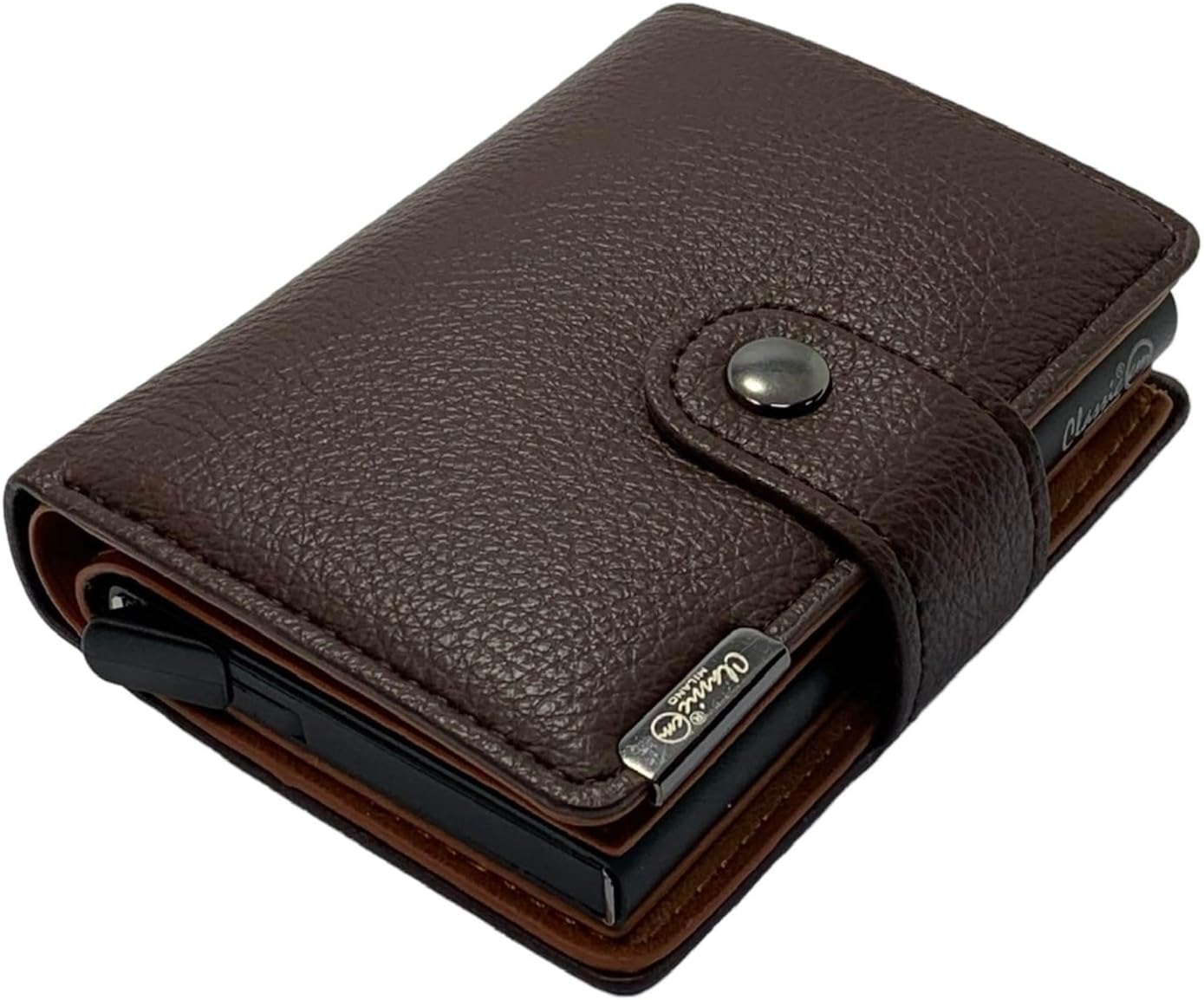 Leather RFID-blocking wallet