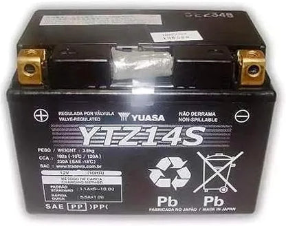 YUASA Battery YTZ14S AGM Closed